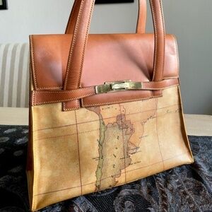 Vintage Never Used Italian Leather Alviero Martini Prima Classe Purse